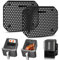 2 Stück Spritzschutz für Ninja Foodi Max Dual Zone AF400EU & AF451EU, Silikon Spritzschutz für Ninja Heißluftfritteuse Zubehör, Airfryer Zubehör für Ninja Heizspirale und Ventilator (sl400)