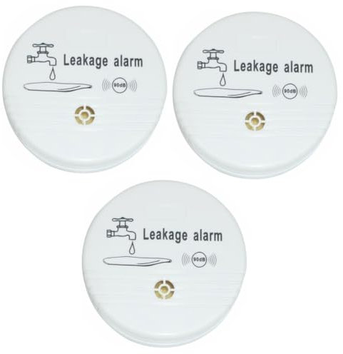 Lurrose Water Leak Detector Alarm Loud Alert for Home and Kitchen Flood Sensor Battery-free Suitable for Basement and Bathroom