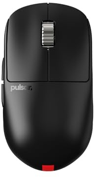 Pulsar Gaming Gears X2H v3 ES Wireless Gaming Mouse, Ultralight 1.87oz (53g) Symmetrical Optical Power Switch, 32000DPI 750 IPS, XS-1 Sensor, 8k Compatible (Medium, Black)