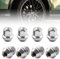 Tuercas de rueda M12 x 1,5, 8 unidades, universales, cromadas, cerradas, 60°, para Ford, Toyota, Honda, Mazda (plata)