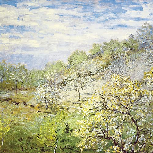 1art1 Claude Monet Poster Apfelbäume In Blüte, 1873 Kunstdruck Bild 70x70 cm