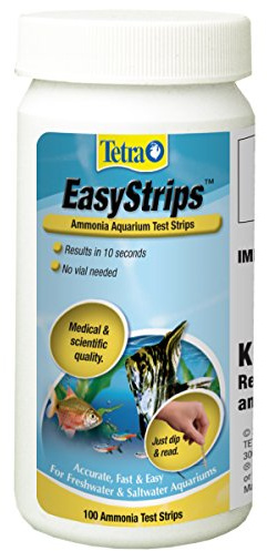 Tetra EasyStrips 100 Count, Ammonia Test Strips For aquariums, Water Testing, Model Number: 19541