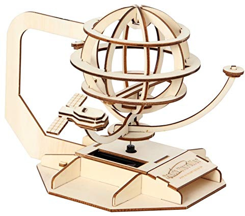 SOL-EXPERT group 26780 - Solar Satellit, Bausatz, Holz, Natur