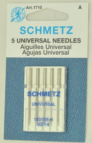 SCHMETZ Nähmaschinennadel, Universal, Größe 90/14, 5 Stück in Packung