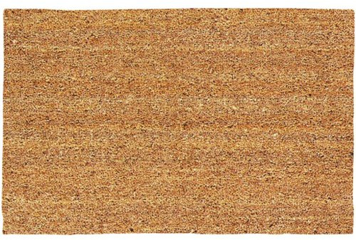 DeCoir 16 x 27 Natural Tan (Plain) Coir Doormat