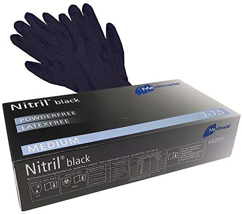 Nitrilhandschuhe schwarz Gr. M (M)