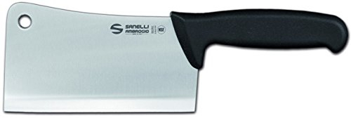 Sanelli Ambrogio Ambrogio Sanelli-Supra-Falcetta Cucina. Manico Ergonomico in Polipropilene, Colore: Nero. Lama: Larga e Pesante, in Acciao Nitro-B Inox all'azoto. Cm: 16, Inossidabile, Grigio