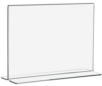 T-Ständer/Werbeaufsteller/Tischständer DIN A3 Querformat aus Acrylglas - Zeigis®