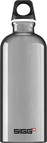 Sigg - Aluminium Water Bottle - Traveller Alu - Climate Neutral Certified - Suitable For Carbonated Beverages - Leakproof - Lightweight - BPA Free - Alu - 0.6 L