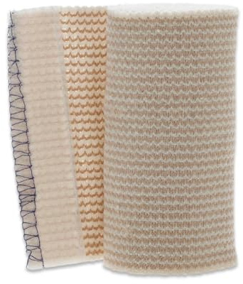 Medline Matrix Wrap Elastic Bandage with Hook and Loop Closure, Sterile, 4 x 5 yd, White/Beige (Pack of 20)
