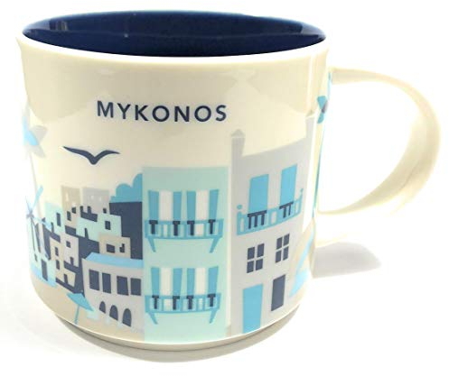 Starbucks 'You Are Here' YAH City Mug - Mykonos, Greece.