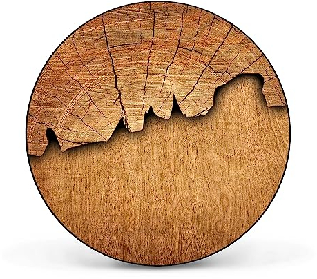 banjado Magnettafel Ø 47cm Schwarz - Magnetwand aus Metall - Magnetpinnwand als Memoboard - Pinnwand Magnettafel Küche, Büro, Kinderzimmer inkl. 4 Magnete & Montageset - Holz