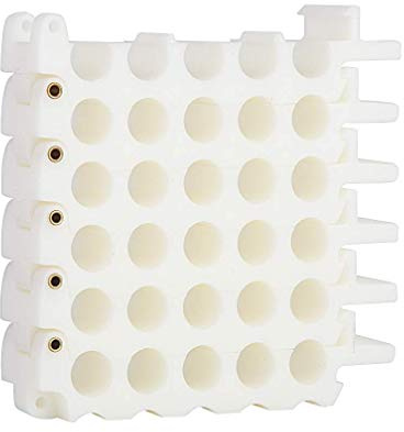 Cable Dresser Tool 25-Hole,Bundler and Organizing Tool for Data Center, Server Rooms and Machine Room Wire Management and Organizer (5 Holes x 5 Rows, White)