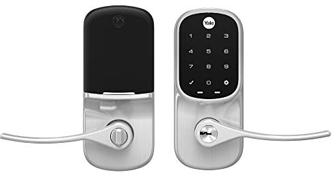 Yale Assure Hebel – Z-Wave Smart Türhebel für schlüssellosen Zugang (für Türen ohne Riegel) – funktioniert mit Ringalarm, Samsung SmartThings und mehr – Nickel