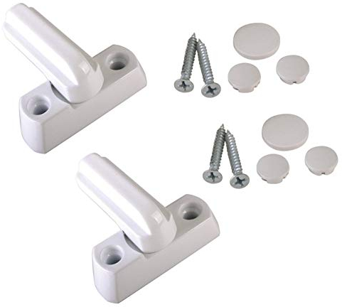 Miya 2 x Fensterschloss Tuerschloss Fenstersicherung PVC Extra Sicherheit