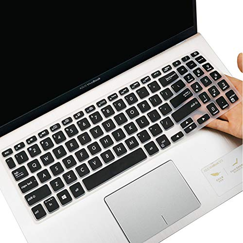 Tastaturabdeckung für ASUS VivoBook F512DA F512FA F512JA X512FA X512DA X515JA / S512 S530UA S530FA Keyboard Cover Skin, 15,6 Zoll Laptop Zubehör, Schwarz