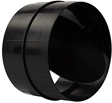 Rohrverbinder Verbindungsstück Rückstauklappe Rohr Verbinder PVC Lüftungssystem Ø 100 mm Ø 100 mm mit Rückstauklappe