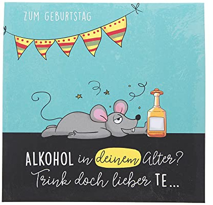 Depesche 0011694-038 Pop-up Glückwunschkarte zum Geburtstag, Klappkarte mit Musik, Lichtelementen und einem originellen Spruch, Geburtstagskarte inkl. Umschlag, Format 15,5 x 15,5 cm