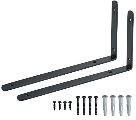 SAYAYO Winkel Regal Regalwinkel Edelstahl L förmige 90 Grad Recht Winklige Halterung für Wandhalterung Regal, Regalhalterung, Eckregal, 2 Stück Regalhalterung 300x155