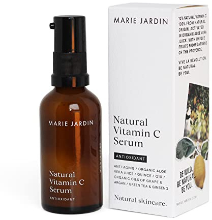 MARIE.JARDIN Vitamin C Serum 50 ml auf Aloe Vera Basis – Anti Aging Serum, natürliches Vitamin C und Antioxidantien für Gesicht, Hals und Dekolleté (1)