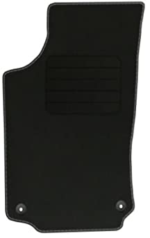 Premium Velourmatte für Opel Corsa C Bj. 2000 – 2006 PREM LP runde Befestigungen Veloursfussmatte Automatte Mit Absatzschoner Passform Neu