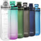 Opard Sports Water Bottle, 500ml / 600ml BPA Free Non-Toxic Tritan Plastic Drinking Bottle with Leak Proof Flip Top Lid for Gym, Outdoor, School, Work