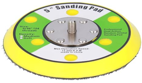 Almohadilla De Lijado De 5 Pulgadas Almohadilla De Lijado Neumática De Pu Con 12000rpm Para Lijadora Orbital Aleatoria