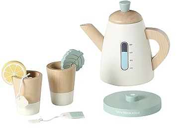 Vertbaudet Kinder Spielzeug-Wasserkocher aus Holz FSC® Natur
