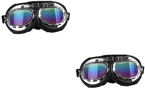 POPETPOP 2st Schneebrille Für Hunde Motorradbrille Für Hunde Welpenbrille Kleine Hundebrille -Ornament Hundebrille Für Auto Visierbrille Hundehelme Uv-Brille Sonnenbrille Skibrille