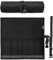 Under NY Sky Knife Roll Case - 6 Slots - Heavy Duty Waxed Canvas Pouch - Leather Reinforced - Portable Bag for Cooking Tools, Utensils, Cutlery Knives, Brushes - Chefs, Kitchen, Travel, Gift - Black