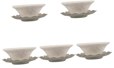 Ciieeo 5 Sets Papierloser Wiederverwendbarer Tee Ei Tee Diffusor Täglicher Ei Sieb Versorgung Keramik Sieb Täglicher Filter haus Ei Tropfer Ei