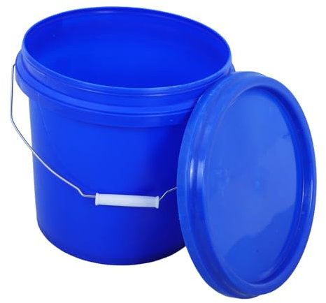 Generic Plastic Sealed Bucket Ice Bucket Food Containers Dog Food Container s for Hydroponic Small Water Beverage Drink Dispenser Bacon Grease Saver Pp Blue