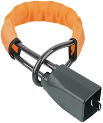 LMYSLCDW Serratura del Volante Twin Bar per GX 2010-2016, Serratura del Volante dell'automobile Antifurto della Serratura dell'automobile Lunghezza Regolabile,Orange
