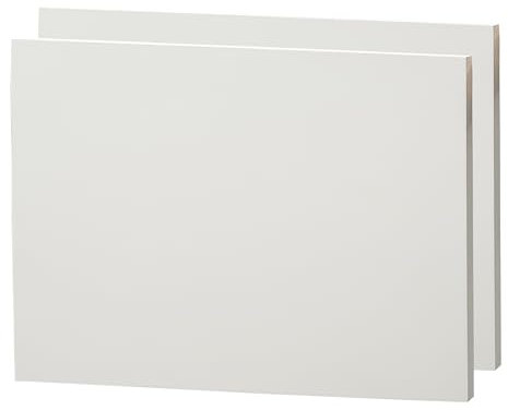 2 pannelli per pittura in legno, 40 x 50 cm, bianco innescato, profondità 1,9 cm, MDF con cornice in pino, base in legno, per dipingere, fai da te