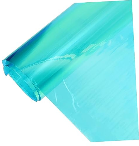 Homoyoyo Iridescentes PVC-filmgewebe Für DIY-projekte Schillerndes Material in Grün Für Taschen Und Bekleidung Langlebig Und Praktisch Für Kreative Bastelarbeiten
