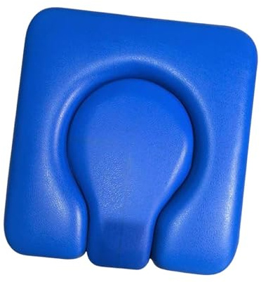 Oshhni Cojín de asiento del noqueo cojín del inodoro versátil cómodo de la cubierta de 4 cm de espesor acolchado para las mayores, Azul