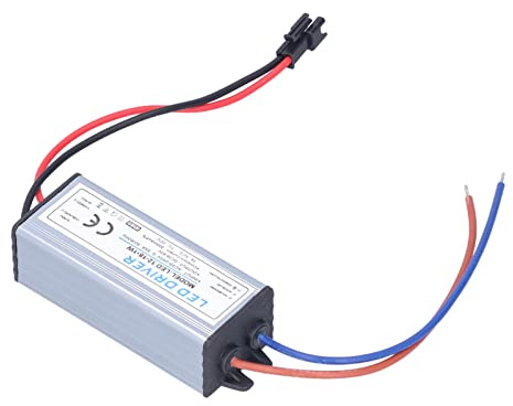 Controlador LED 300mA Impermeable Aluminio Transformador Voltaje Constante 12-18V para Luces LED 1W Interior Iluminación Eficiente