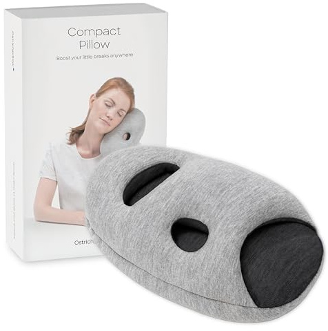 Ostrichpillow Mini - Mini Reisekissen für Männer, Frauen, Kinder - Hochwertiger Komfort, Kompakt & Leicht, Vielseitige Schlafpositionen, Leicht zu reinigen