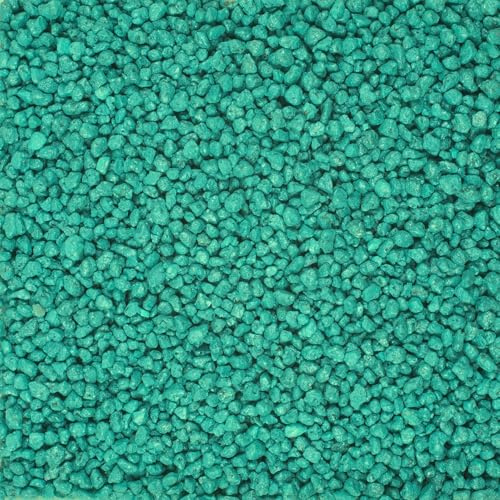 naninoa Aquarienkies, Rundkies, Aquariumkies, Zierkies, Bodengrund 5kg, 2-3mm. Farbe: TÜRKIS