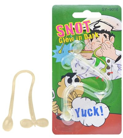 Zqkimzi Moco falso, gel de moco realista, moco falso de Halloween, gel de moco de broma, moco falso de disfraz, efectos de moco teatral, mocos falsos para teatro, artículo de broma de moco falso,