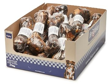 Frigera Schinkenknochen 1St. 180g - Langanhaltender Kausnack für Hunde, unterstützt Haut & Fell, fördert gesunde Gelenke, Getreide- & glutenfrei