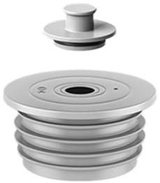 TopHomer 1Pcs 70-75mm Drainpipe Silicone Seal, Washing Machine Waste Pipe Connector, Sewer Hose Seal Plug Deodorant for Bathroom, Washing Machine and Kitchen Grey