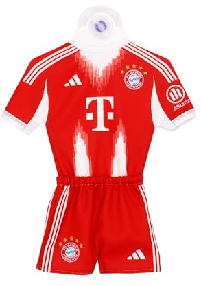 FC Bayern München I Auto Mini Kit Home 2025-26 I Autospiegel Anhänger I Rückspiegel Anhänger I Rot