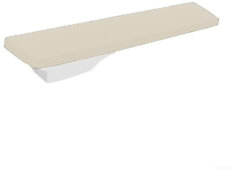 10 Ft Diving Board Cover with Weather Resistant Material and UV Protection, Dust Resistant, Featuring Drawstring Closure for Secure Outdoor Use (210D：244 * 31 * 10cm White)