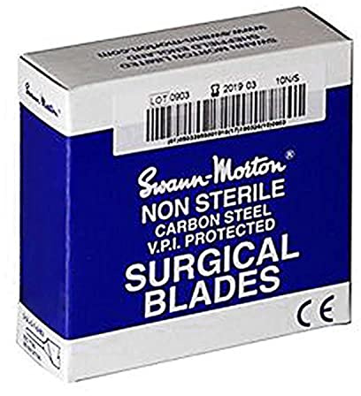 Unbekannt Morton 0103 Klinge unsteril Größe 11 (100 Stück), Silber, 100 Stück (1er Pack)