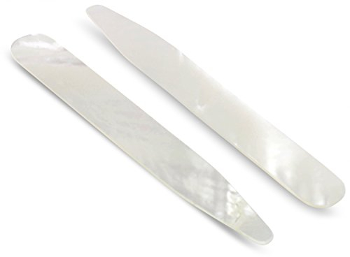 Teroon Kragenstäbchen/Kragenverstärker Perlmutt-Imitat