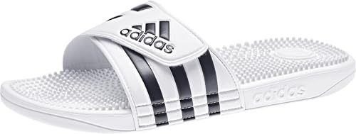 adidas Unisex Adissage Slides, Cloud White/Core Black/Cloud White, 10 UK