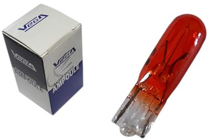 VEGA 10 ampoules clignotant W2x4.6d T5 WY2.3W Orange 12V