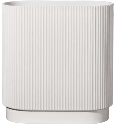 ASA 63014091 art deco Vase,Porzellan, Weiß, 26x12x30cm, Oval