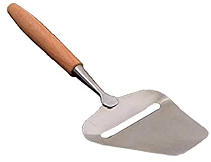 MBBITL Cheese Slicer Plane Stainless Steel Cutter Spatula Server Wood Handle